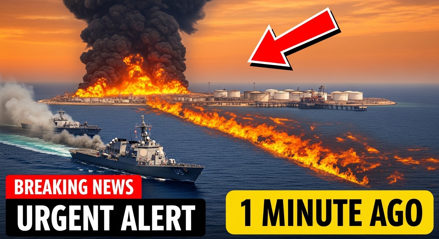 Iran TARGETED US Navy Blockade Force — Then the Kharg Line Went Silent